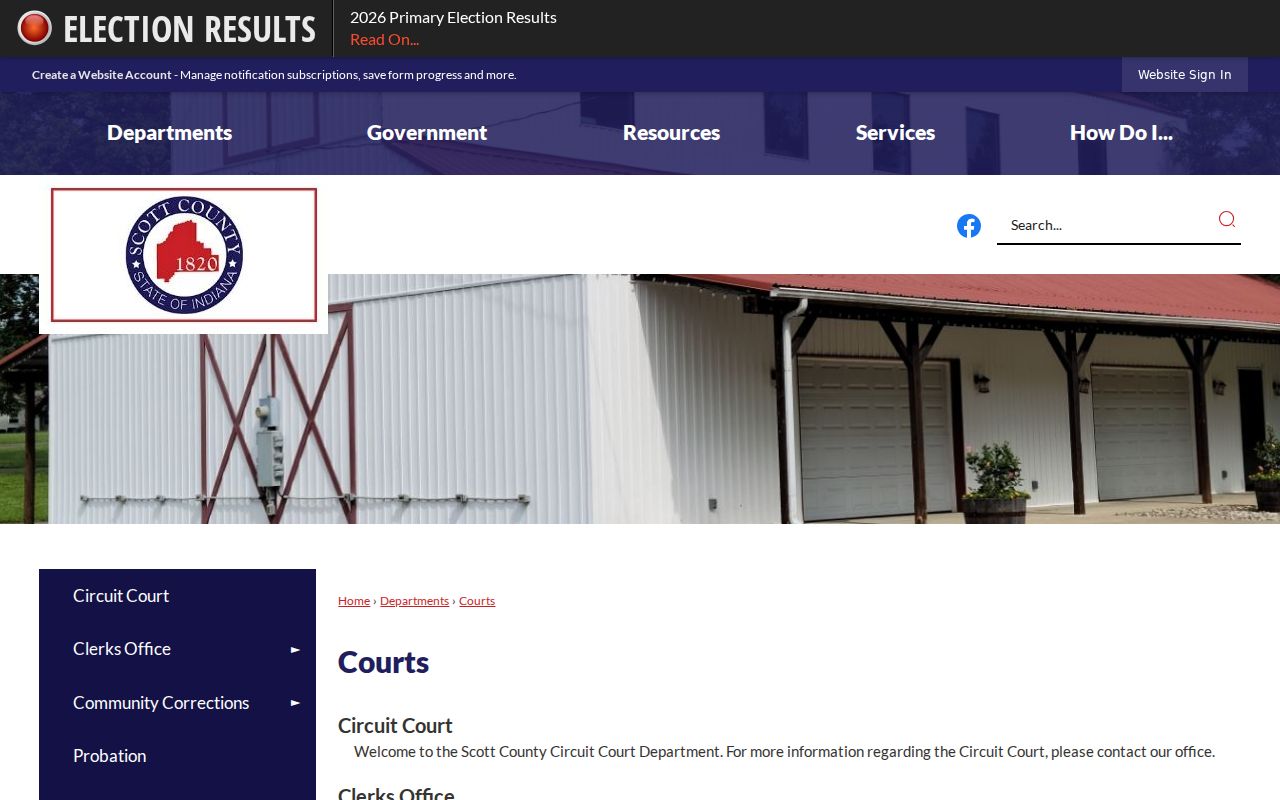 Scott County courts for bench warrant lookup